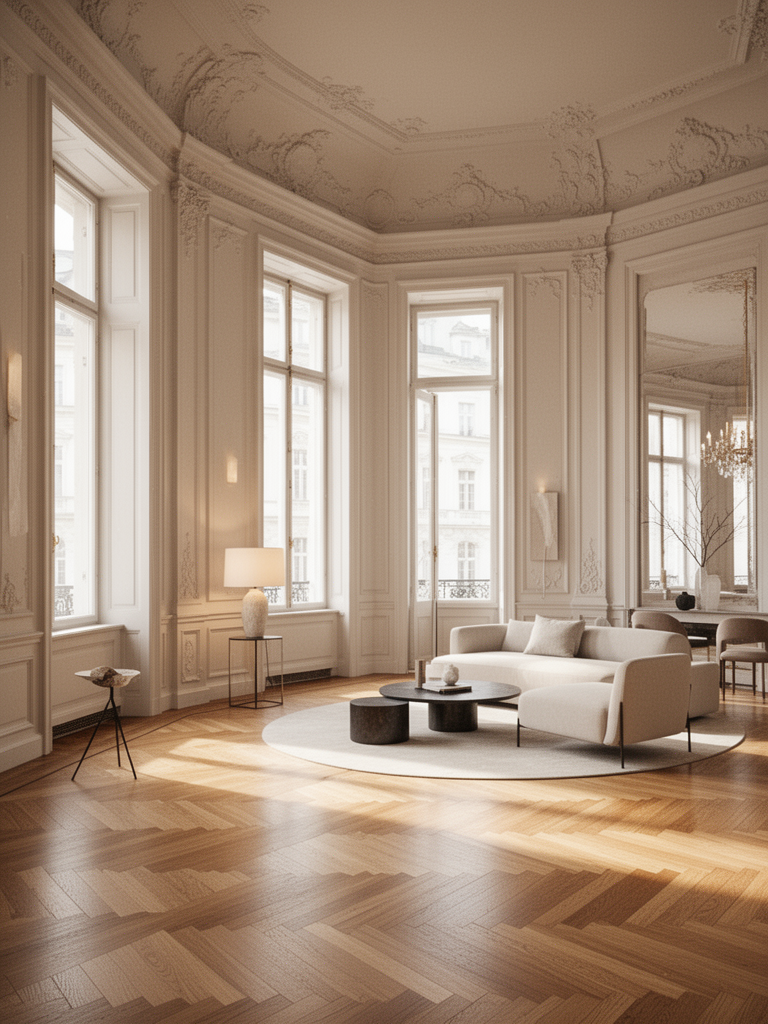 A staged Vienna apartment interior
